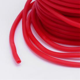 Gummislang - 3 mm röd